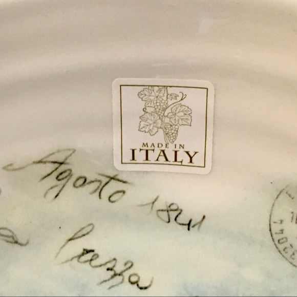 New Set 2 Ceramica Cuoro 9” Bowls Italian Scene - Picture 7 of 11